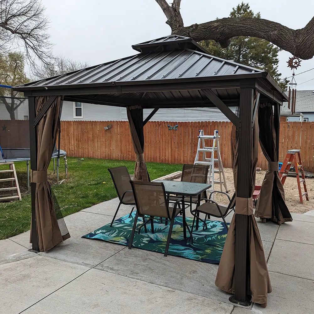 Hardtop Gazebo Classic W/ Netting & Curtain