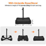 Patioslife Aegis Premium Motorized Double-Sided Patio Umbrella — Remote Control, UPF 50+, Solar LED & Windproof Frame