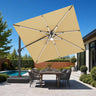 Patioslife Signature Series Rotating Cantilever Patio Umbrella with Adjustable Tilt for Garden & Poolside