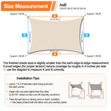 Patioslife Sun Shade Sail – UV Protection Outdoor Patio Canopy with Reinforced Edges