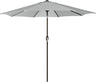 Patioslife 7.5ft grey patio umbrella with crank tilt for outdoor dining table and backyard shade