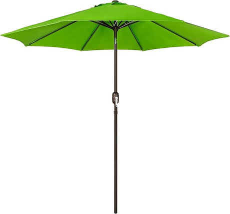 Patioslife 7.5ft lime patio umbrella with crank tilt for garden table and bright outdoor shade