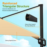 Patioslife Aegis Pro™ Cantilever Umbrella with LED Lights, Fibreglass Ribs & Powder-Coated Aluminium Pole — Perfect for Garden & Patio