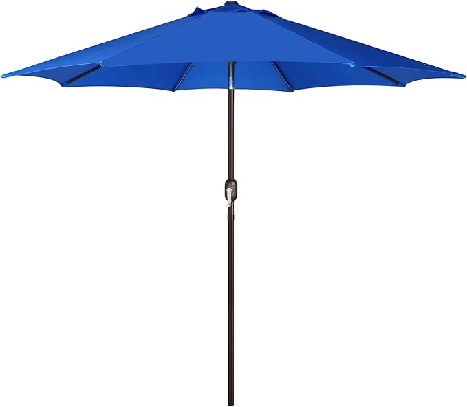 Patioslife 7.5ft royal blue patio umbrella with crank tilt for poolside table and outdoor shade