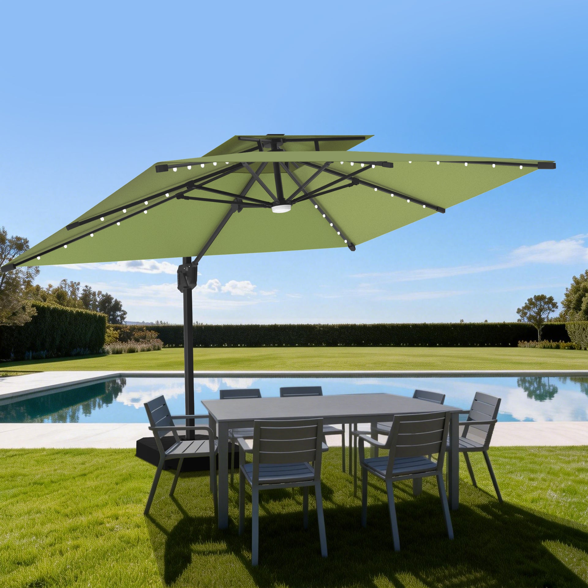 ace evert patio umbrella Patioslife Aegis Pro Cantilever with Built-In LED Lights and – US-Patioslife Color:Black Pearl Shiner Kelty Gila 6500 Backpack letting you stay cool nav-backpacks-school-bags