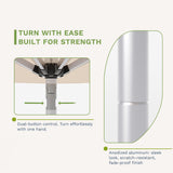 9ft Motorized Patio Umbrella – Remote Control, Easy Tilt Adjustment & Optional Base for Garden, Deck or Poolside Shade