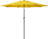 Patioslife 7.5ft yellow patio umbrella with crank tilt for sunny backyard table and outdoor shade